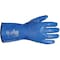 North Chemical Resistant Gloves, Nitrile, 12 in L, Blue, 1 PR NK803IN/7 - alternate 1